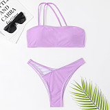 Women Swimsuit 2023 New Solid Sling Bikinis Set TL2337