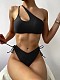 One Shoulder Bandage Sexy Two Piece Bikini Sets TL2338
