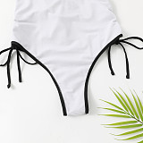 Sexy Solid Backless Bandage One Piece Swimsuit TL2339