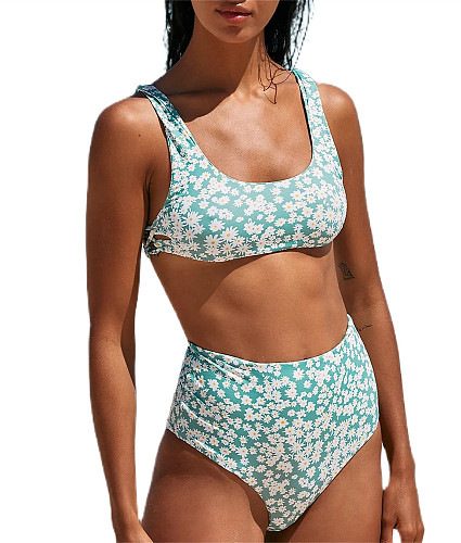 Swimwear Floral Print Sexy Two Piece Bikini Sets F15