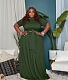Solid Color Lace Up T Shirts Maxi Skirts 2 Piece Set WA-77569