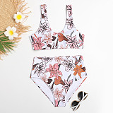 Swimwear Floral Print Sexy Two Piece Bikini Sets F15