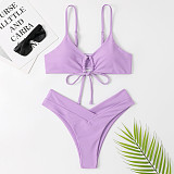 Sexy Solid Color Push Up Swimsuit Bikini Sets TL2330