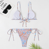 Paisley Print Sexy Bandage Two Piece Bikini Sets TL2319