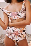 Swimwear Floral Print Sexy Two Piece Bikini Sets F15