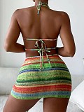 Beachwear Hollow Out Bandage 2 Piece Cover Ups Set TL2309