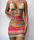 Beachwear Hollow Out Bandage 2 Piece Cover Ups Set TL2309