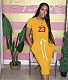 Basic Short Sleeve Lace Up Casual Tshirt Dresses OQ-0169