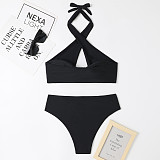 Sexy Solid Color Padded Bikini 2 Piece Swimsuits TL2387