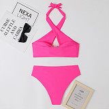 Sexy Solid Color Padded Bikini 2 Piece Swimsuits TL2387