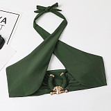 Sexy Solid Color Padded Bikini 2 Piece Swimsuits TL2387