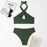Sexy Solid Color Padded Bikini 2 Piece Swimsuits TL2387