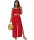 Chiffon Patch Camisole Loose Split Pants 2 Piece Set YD-8719-H3