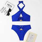 Sexy Solid Color Padded Bikini 2 Piece Swimsuits TL2387