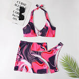 Beachwear Tie Dye Print 3 Piece Bikini Sets TL2208