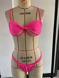 Sexy Solid Color Padded Low Waist Bikini Sets XL2207