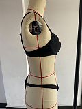 Sexy Solid Color Padded Low Waist Bikini Sets XL2207