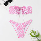 Swimwear Floral Print Bandage 2 Piece Bikini Sets TL2315