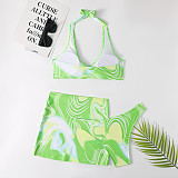 Beachwear Tie Dye Print 3 Piece Bikini Sets TL2208