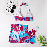 Beachwear Tie Dye Print 3 Piece Bikini Sets TL2208
