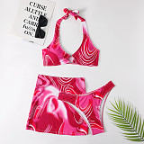 Beachwear Tie Dye Print 3 Piece Bikini Sets TL2208