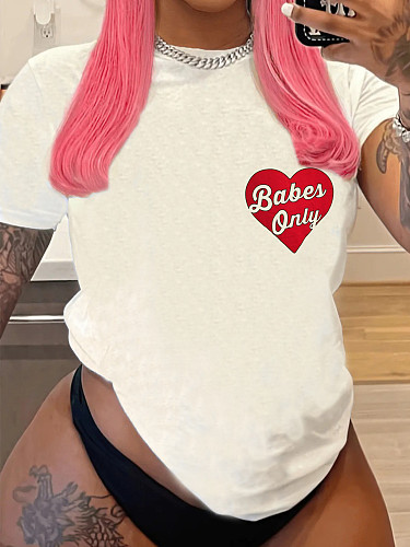 Summer Short Sleeve Cotton Basic T-shirt Tops SD-30523