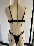 Sexy Solid Color Padded Low Waist Bikini Sets XL2207