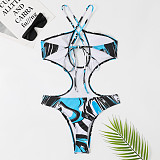 Cut Out Backless Lace Up One Piece Swimsuits TL2323