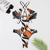 Cut Out Backless Lace Up One Piece Swimsuits TL2323