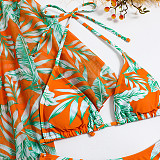 Digital Printed Swimsuit Beach Bikini 3 Piece Sets L2309