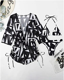 Digital Printed Swimsuit Beach Bikini 3 Piece Sets L2309
