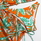 Digital Printed Swimsuit Beach Bikini 3 Piece Sets L2309