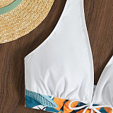 Beachwear Halter Neck Bra Shorts 2 Piece Bikini Sets L22026