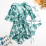 Digital Printed Swimsuit Beach Bikini 3 Piece Sets L2309