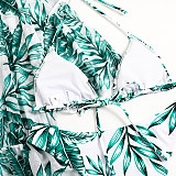 Digital Printed Swimsuit Beach Bikini 3 Piece Sets L2309