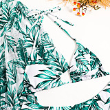 Digital Printed Swimsuit Beach Bikini 3 Piece Sets L2309