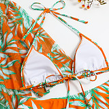 Digital Printed Swimsuit Beach Bikini 3 Piece Sets L2309