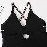 Leopard Print Sexy Backless One Piece Swmisuit TL2391