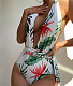 V Neck Beach Wear One Piece Backless Swimsuit XL2228