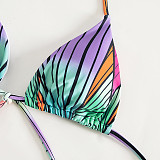 High Stretch Bandage Swimsuit Gradient Split Bikini M3057