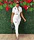 Turn Down Collar Pockets Shirt Cargo Pants Suit YUM-10052