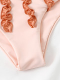 Split Swimsuit Bathing Suit Bra Bikini Set 2 Pieces XL2191