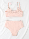 Split Swimsuit Bathing Suit Bra Bikini Set 2 Pieces XL2191