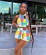 Paisley Print Sleeveless Casual 2 Piece Shorts Set LM-8365