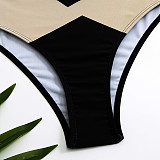 Color Block Patchwork Bikini Split Swimsuit L2301