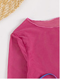 Long Sleeve Cover Up High Waist 3 Piece Bikini Suit L2315