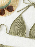 Backless Bandage Bikini Sets with Cover Up Skirt L2314