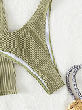 Backless Bandage Bikini Sets with Cover Up Skirt L2314