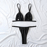 Push-Up Bra Bikini Set 2 Piece Solid Bathing Suit M3018
