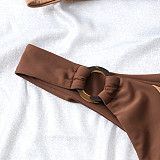 Color Matching Ring Decor Sexy 2 Piece Bikini Set M3027